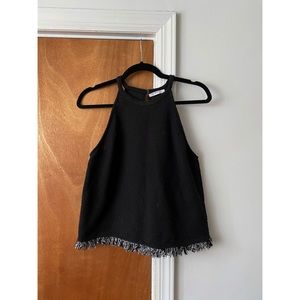 ZARA high neck black tank